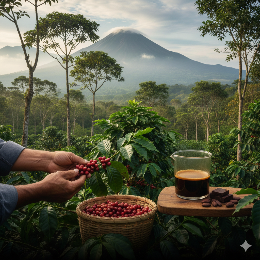 Café du Mexique Chiapas Triunfo Verde en agroforesterie, notes chocolatées, torréfié par le Conservatoire du Café
